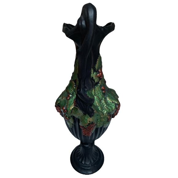 Vintage Arnels Pottery Greek Majolica Classical Style Cascading Grape Pitcher - Picture 4 of 8